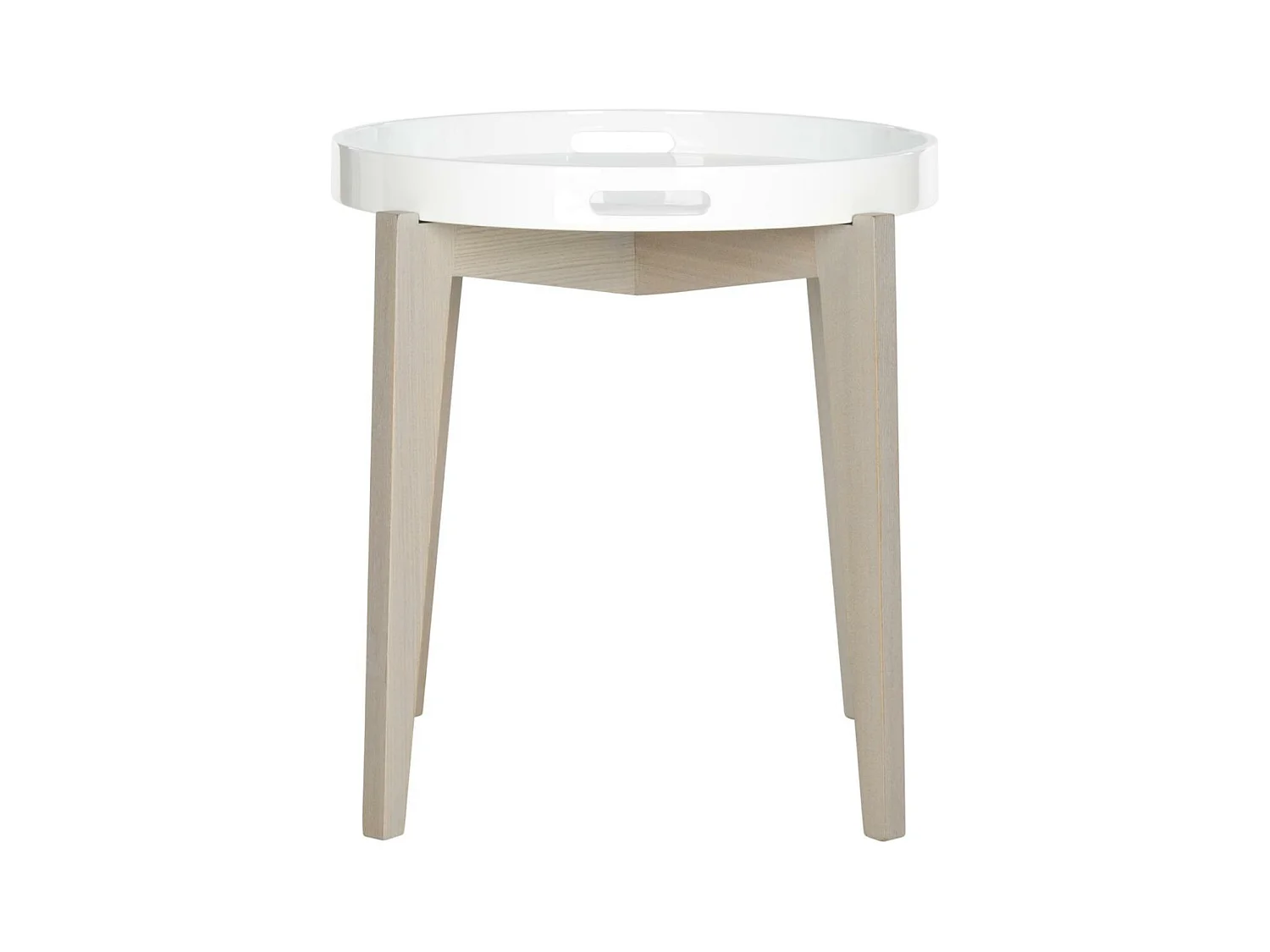 Table d'appoint Blanc et gris 50 X 50 X 54.1 cm - Cornie