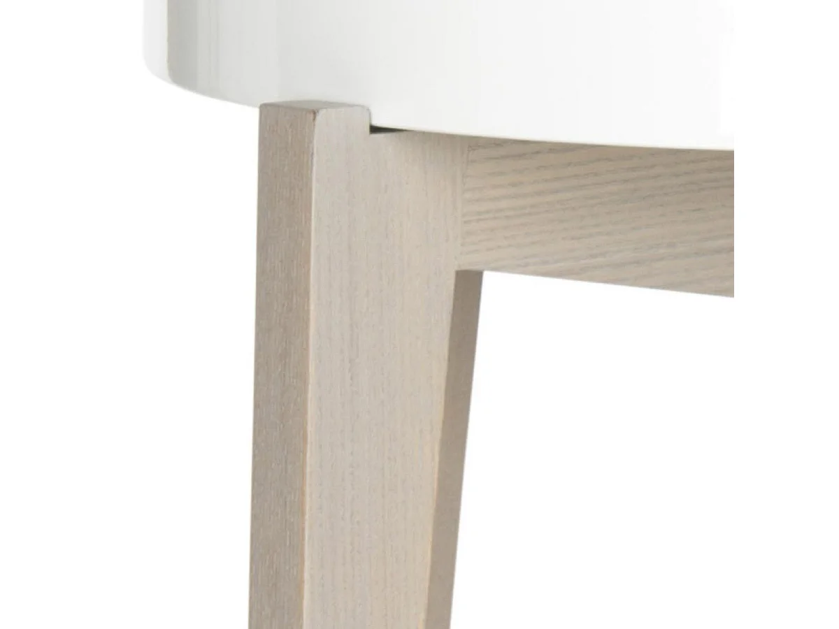 Table d'appoint Blanc et gris 50 X 50 X 54.1 cm - Cornie