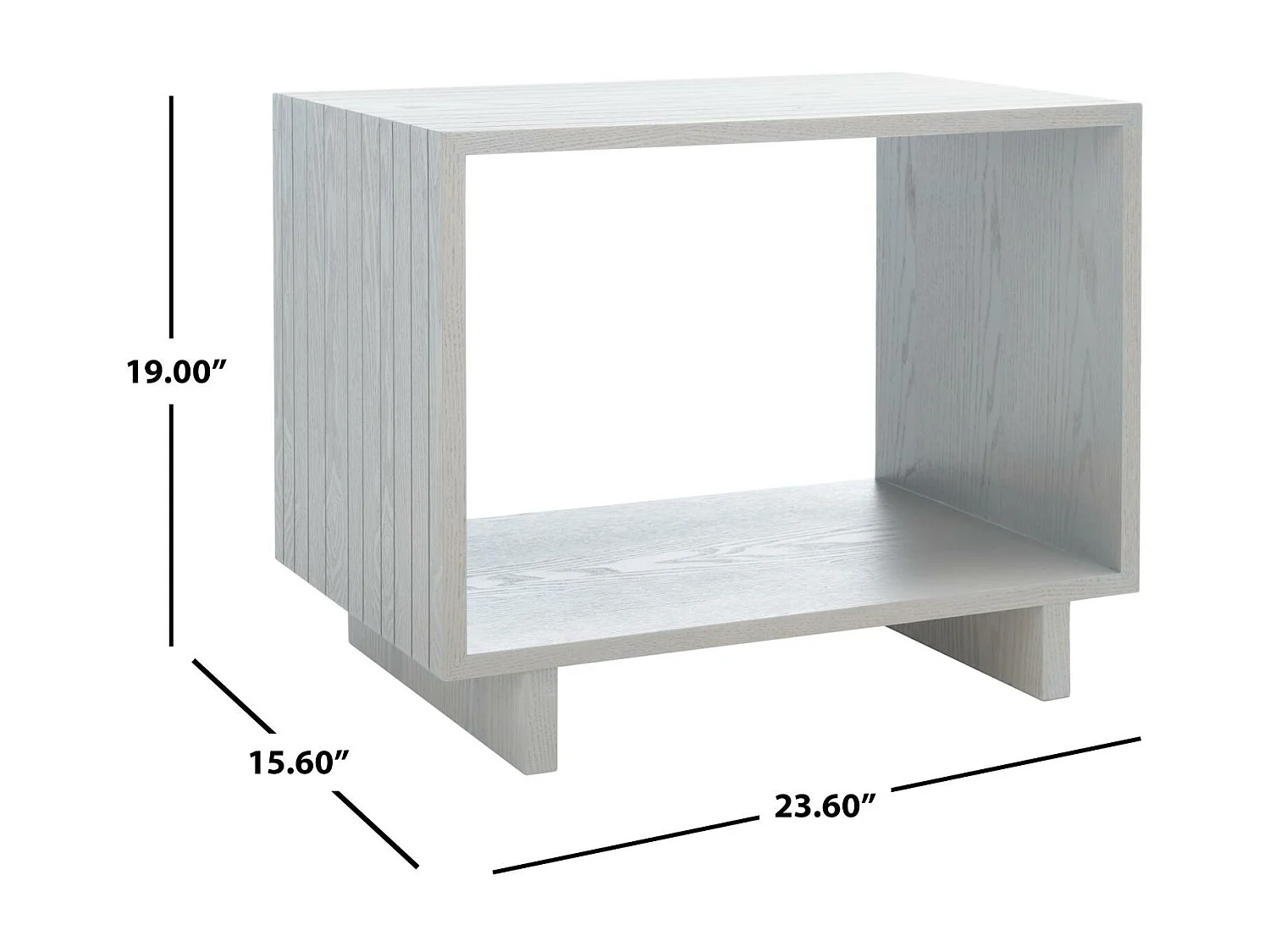 Table d'appoint Gris 40 X 60 X 48 cm - Manuelita