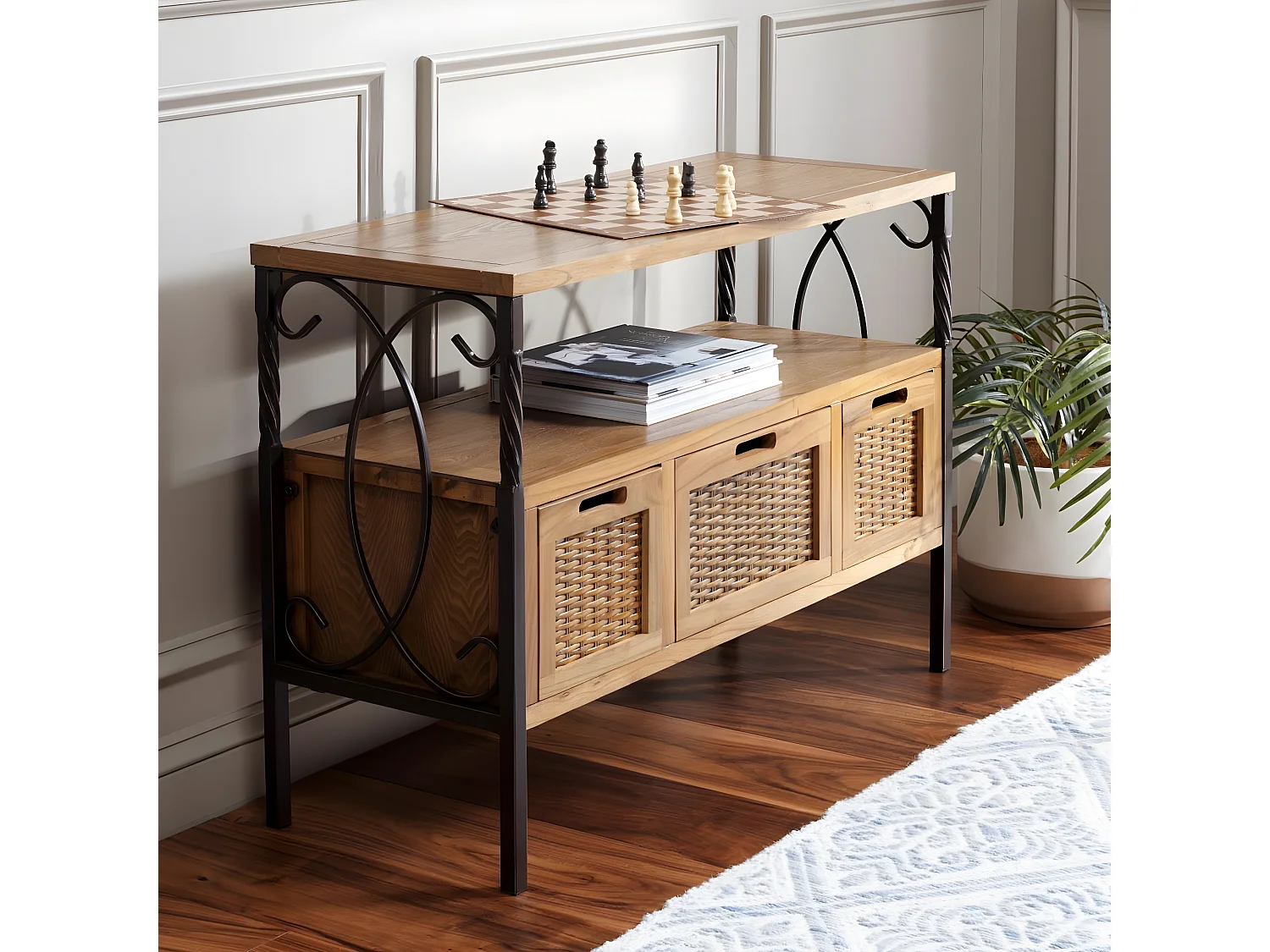Table d'appoint Chêne 35 X 91 X 62.99 cm - Rosalyn