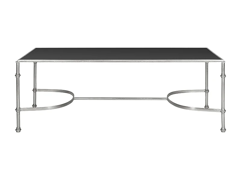 Table d'appoint Argent et noir 127 X 66 X 45.72 cm - Maxine