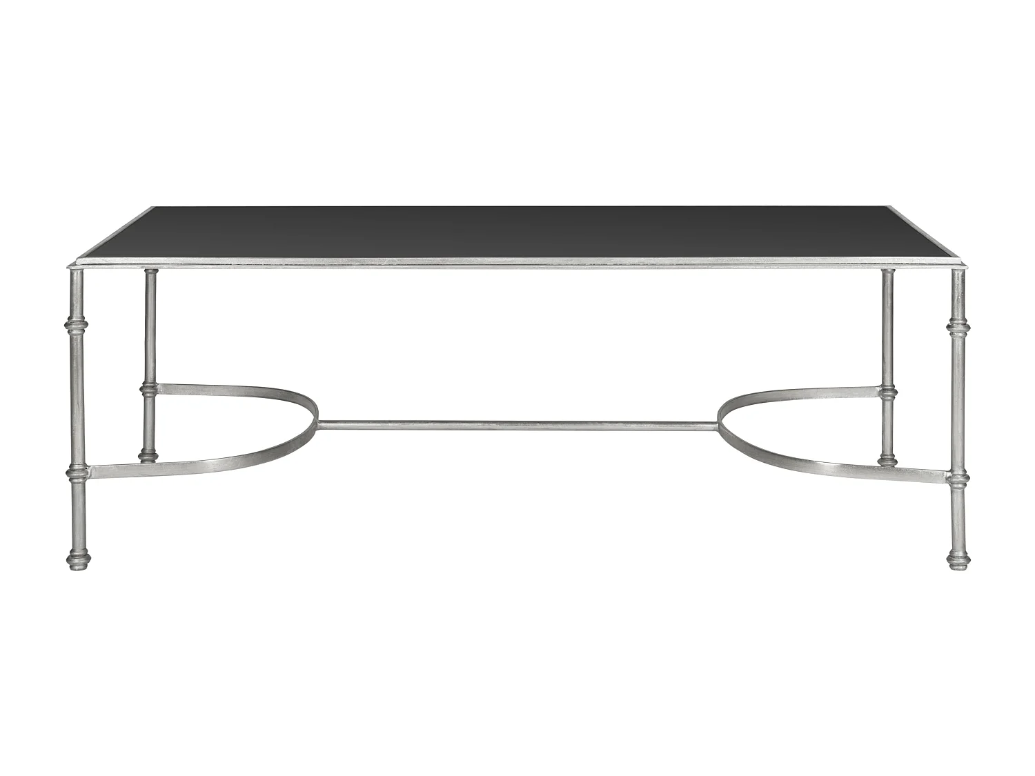 Table d'appoint Argent et noir 127 X 66 X 45.72 cm - Maxine