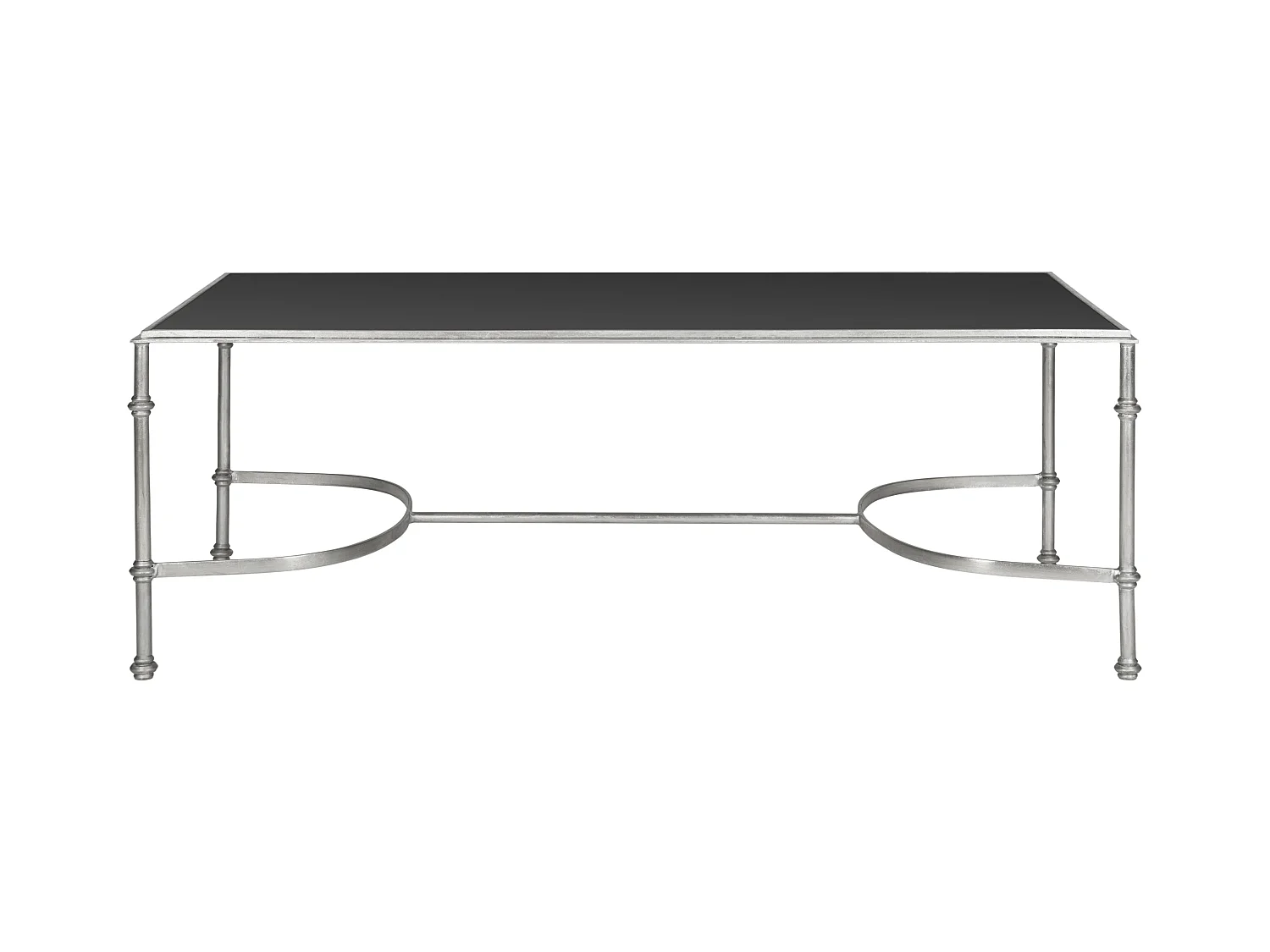 Table d'appoint Argent et noir 127 X 66 X 45.72 cm - Maxine