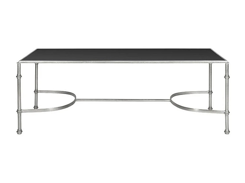 Table d'appoint Argent et noir 127 X 66 X 45.72 cm - Maxine