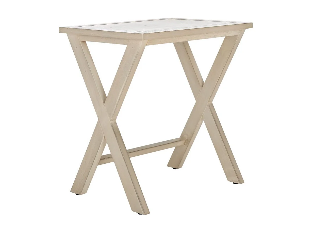 Table d'appoint Blanc 42 X 62 X 54.1 cm - Irine