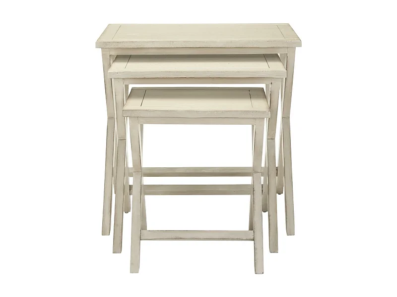 Table d'appoint Blanc 42 X 62 X 54.1 cm - Irine