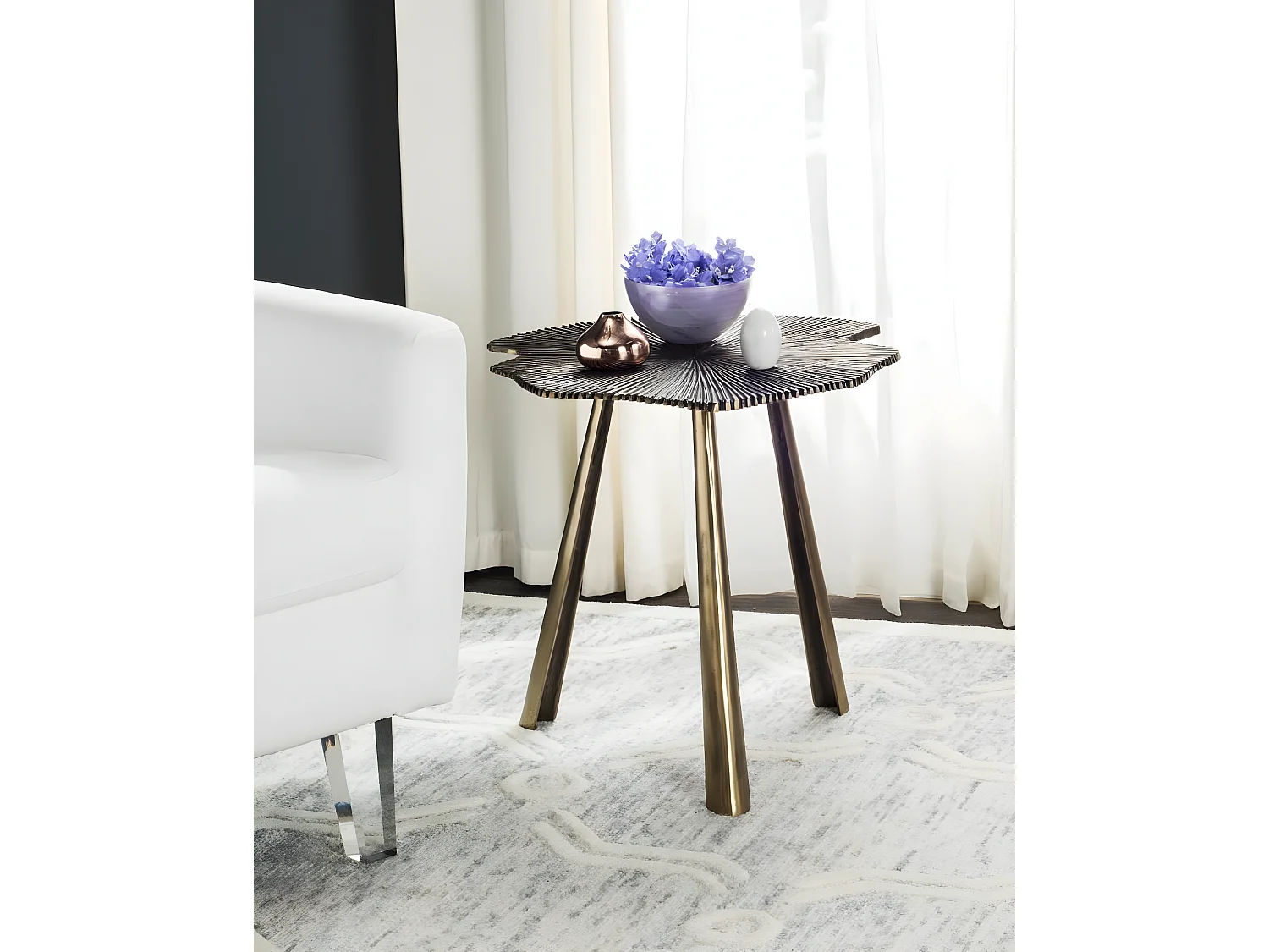 Table d'appoint Laiton 51 X 60 X 52.07 cm - Octa