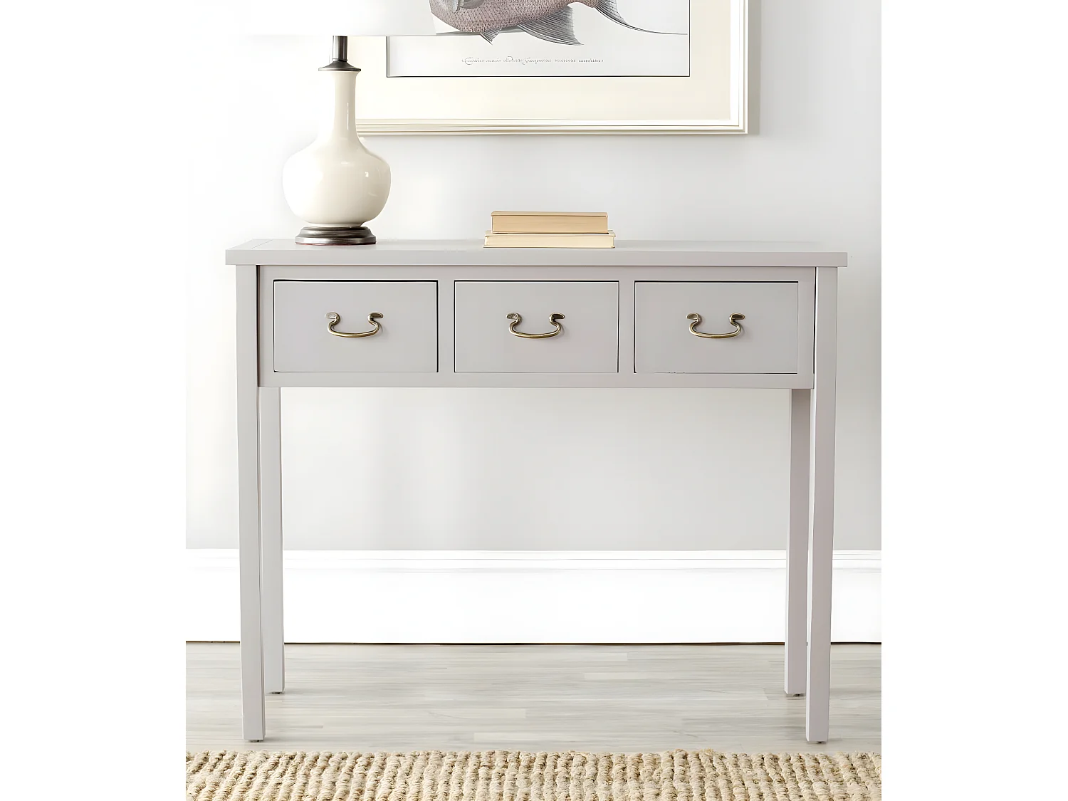 Table d'appoint Gris 36 X 100 X 80.51 cm - Ceil