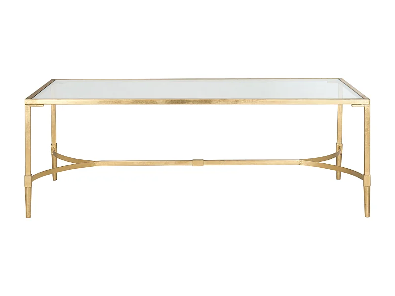 Table d'appoint Or et transparent 66 X 127 X 45.72 cm - Ferne