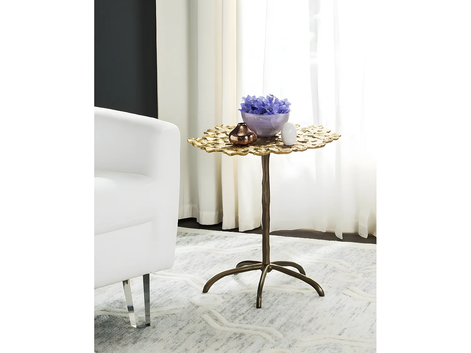 Table d'appoint Or 48 X 48 X 53.34 cm - Aurilla