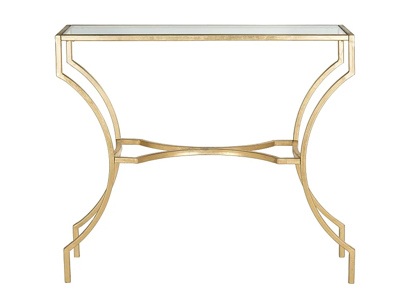 Table d'appoint Or et transparent 51 X 102 X 90.17 cm - Pluma