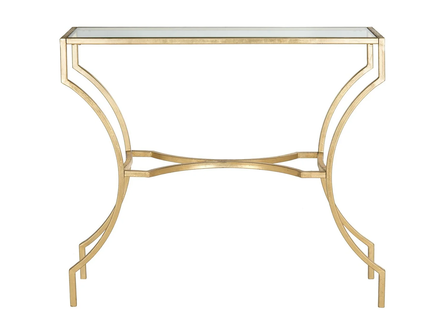 Table d'appoint Or et transparent 51 X 102 X 90.17 cm - Pluma