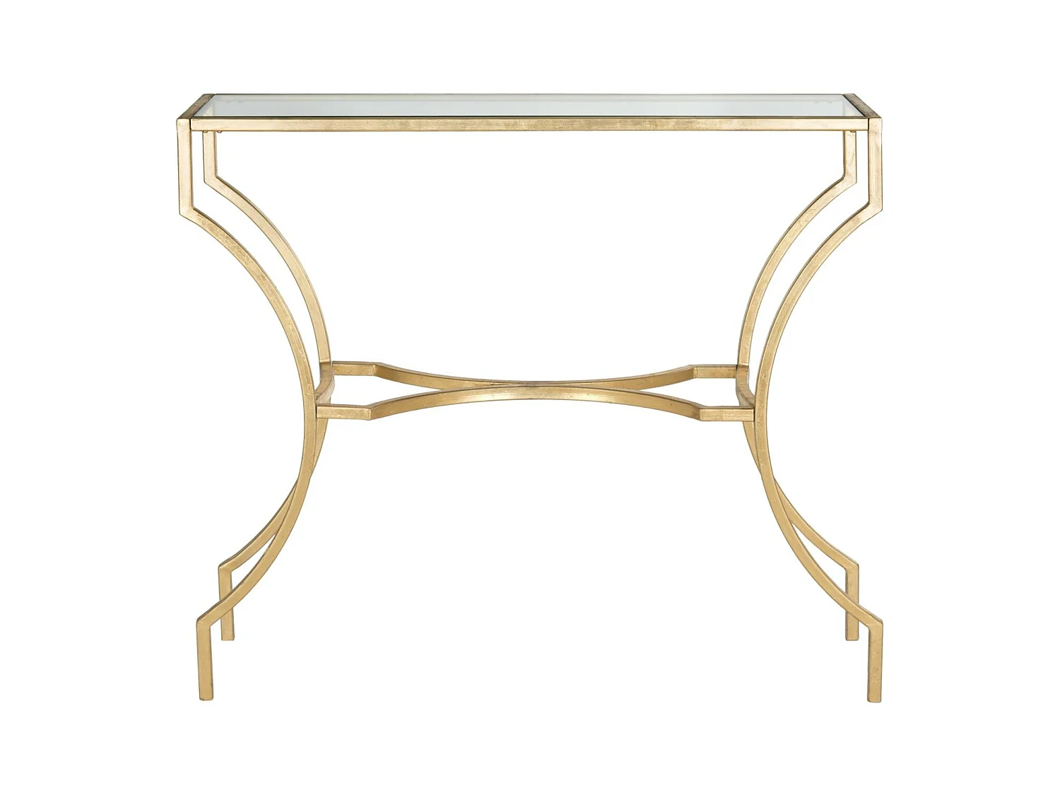 Table d'appoint Or et transparent 51 X 102 X 90.17 cm - Pluma