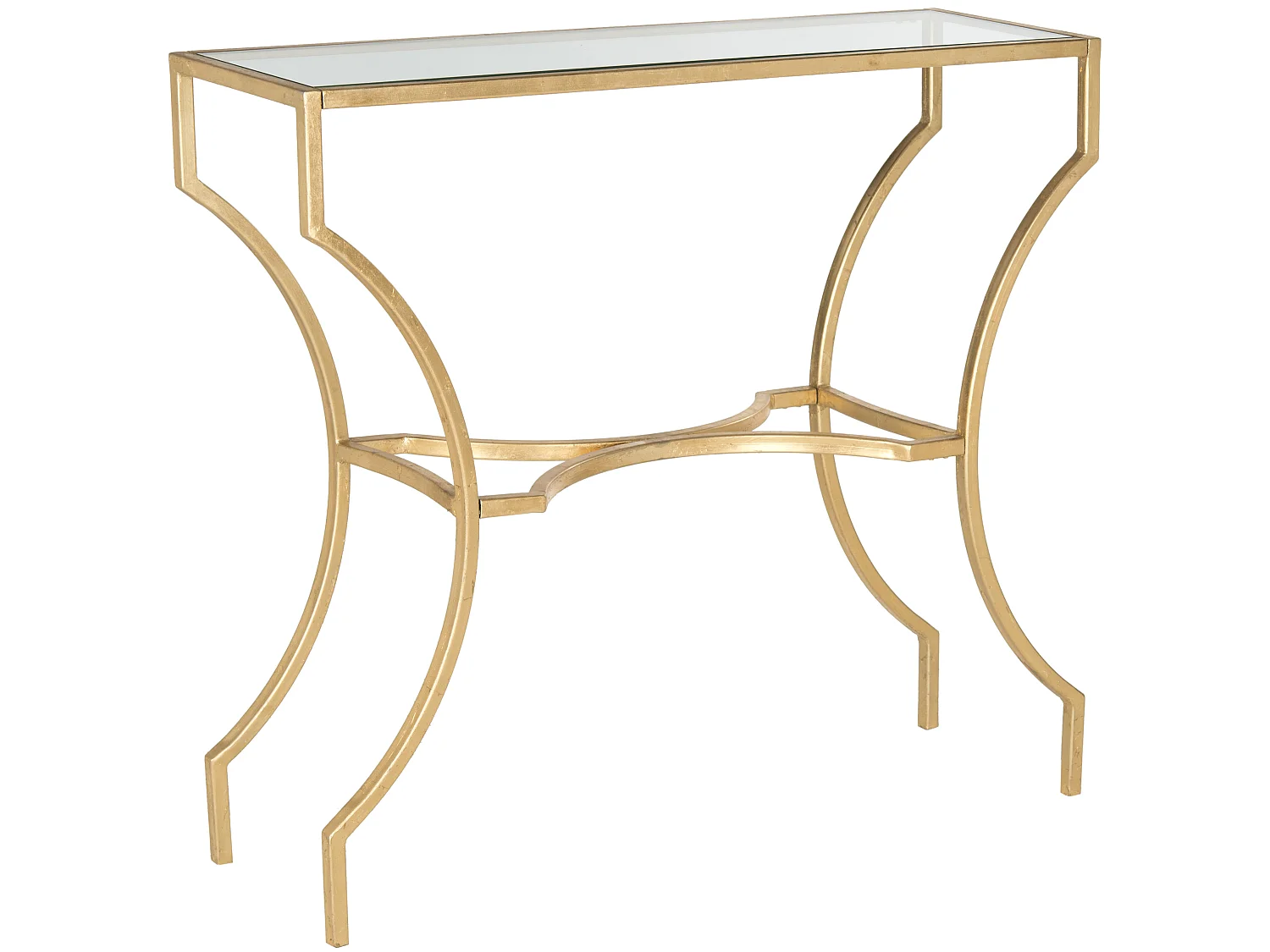 Table d'appoint Or et transparent 51 X 102 X 90.17 cm - Pluma