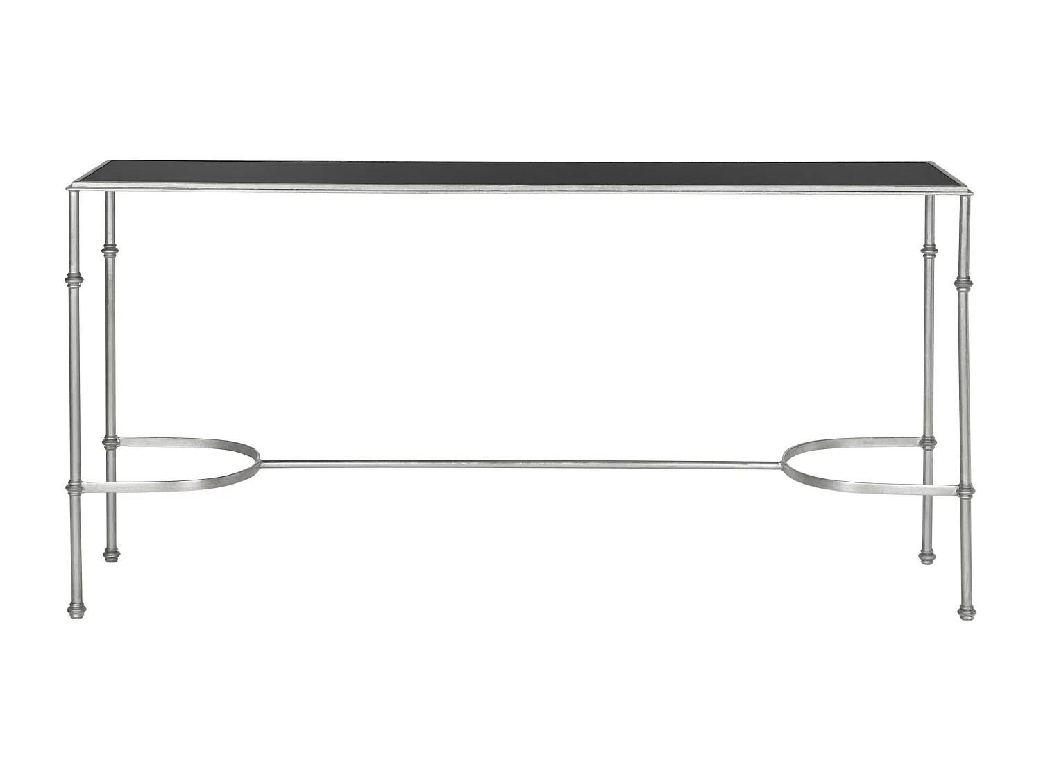 Table d'appoint Argent et noir 160 X 40 X 81.28 cm - Maebelle