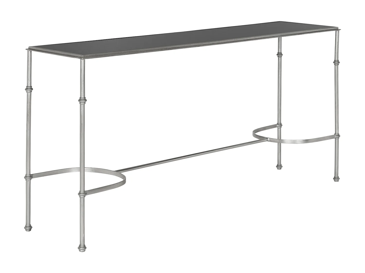 Table d'appoint Argent et noir 160 X 40 X 81.28 cm - Maebelle