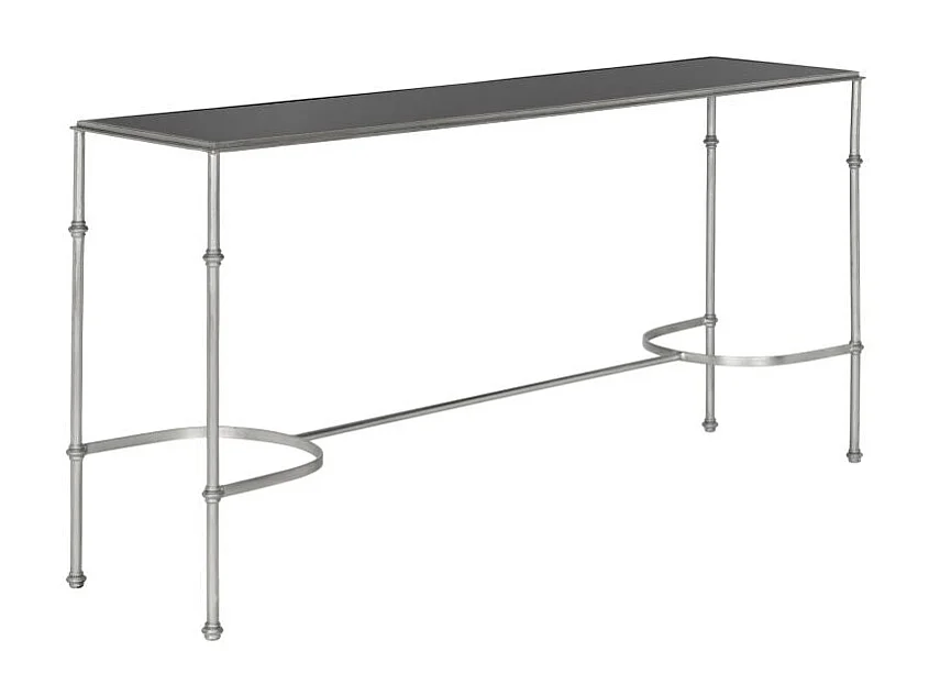 Table d'appoint Argent et noir 160 X 40 X 81.28 cm - Maebelle