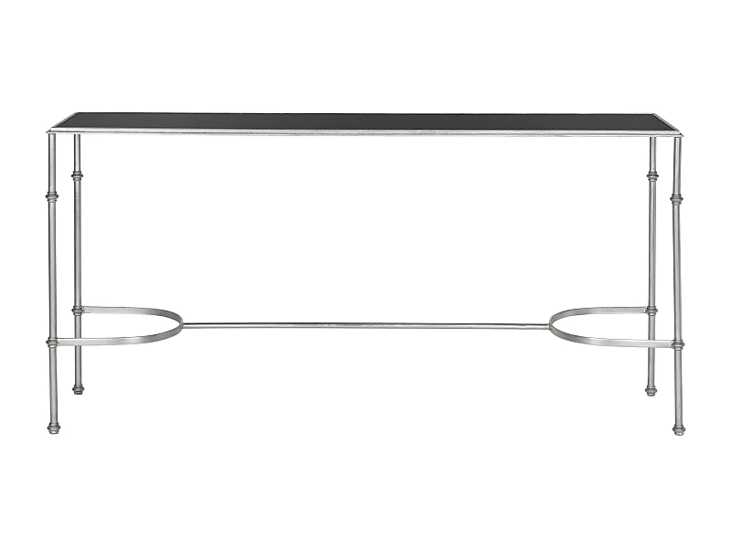 Table d'appoint Argent et noir 160 X 40 X 81.28 cm - Maebelle