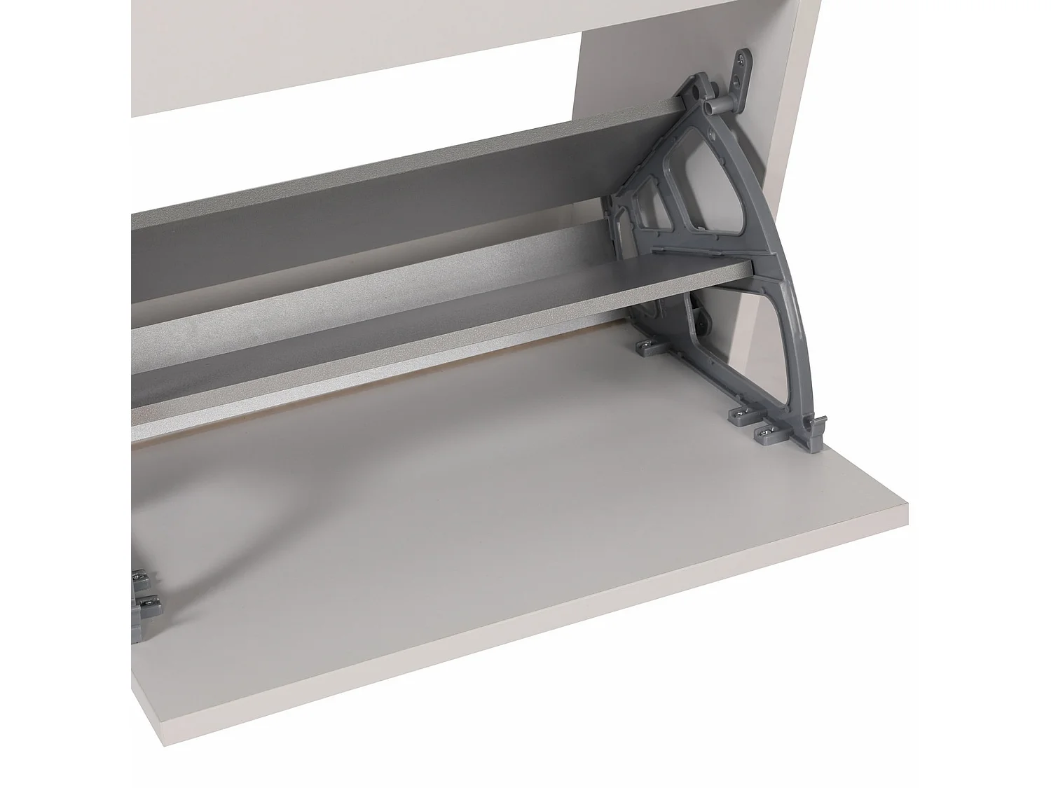 Etagère à chaussures, 100% panneaux de particules mélaminés, coloris blanc