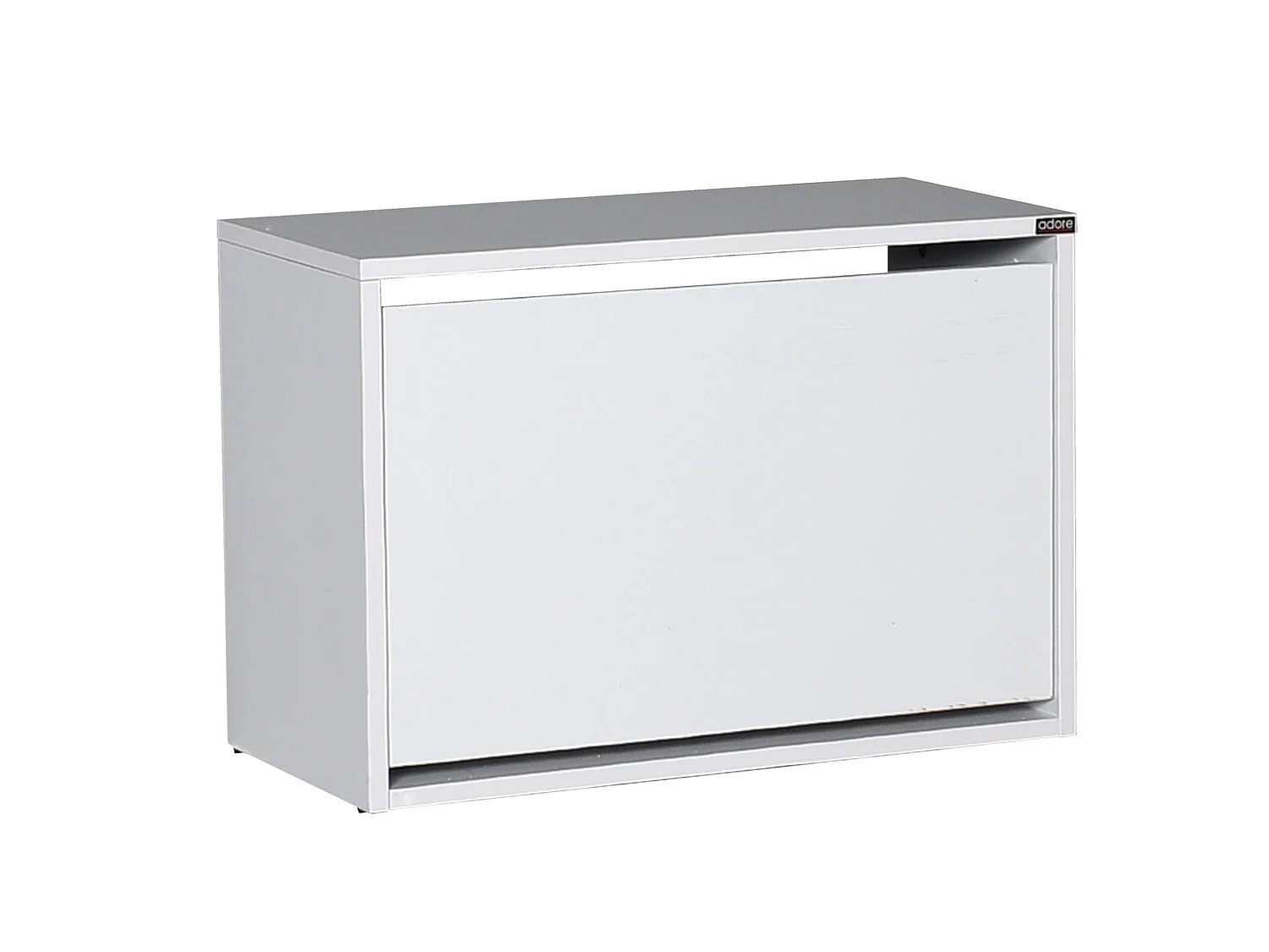 Etagère à chaussures,100% panneaux de particules mélaminés, blanc, couleur blanc