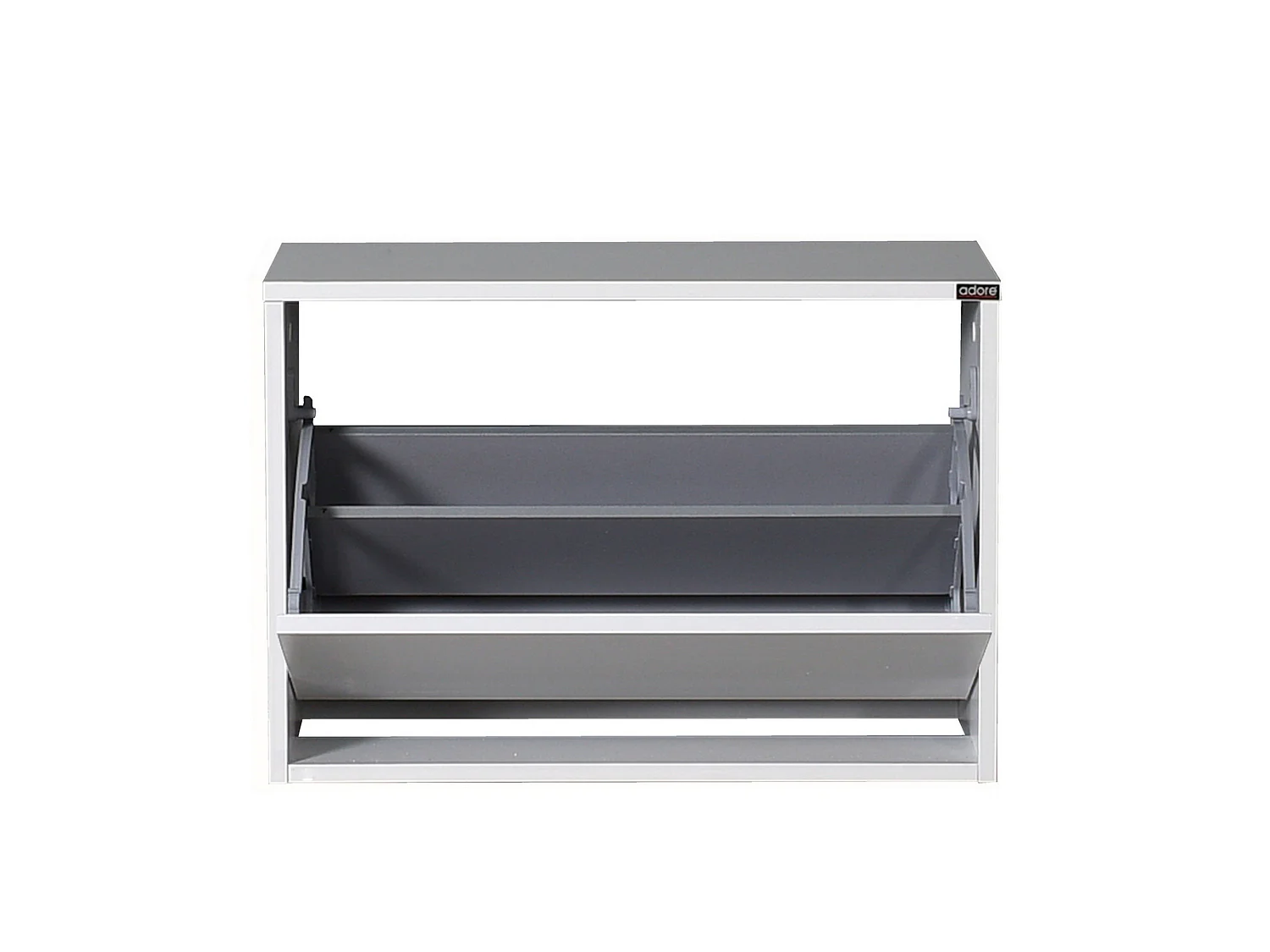 Etagère à chaussures,100% panneaux de particules mélaminés, blanc, couleur blanc