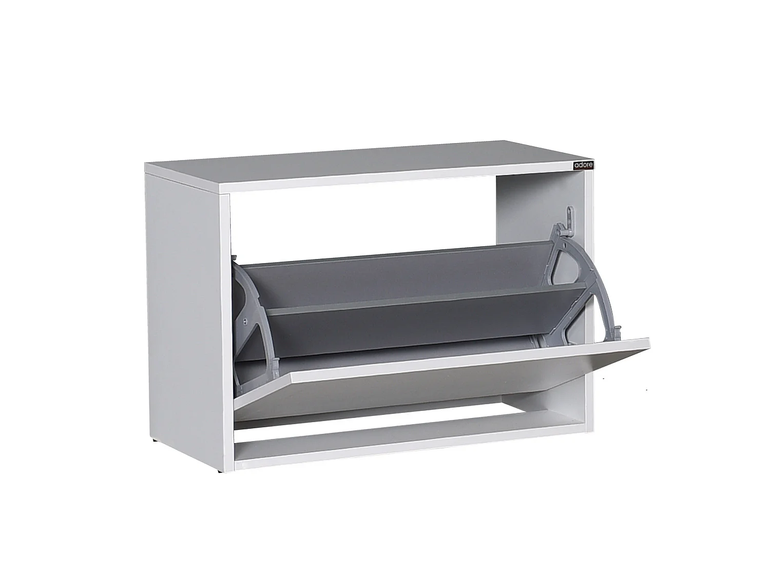 Etagère à chaussures,100% panneaux de particules mélaminés, blanc, couleur blanc