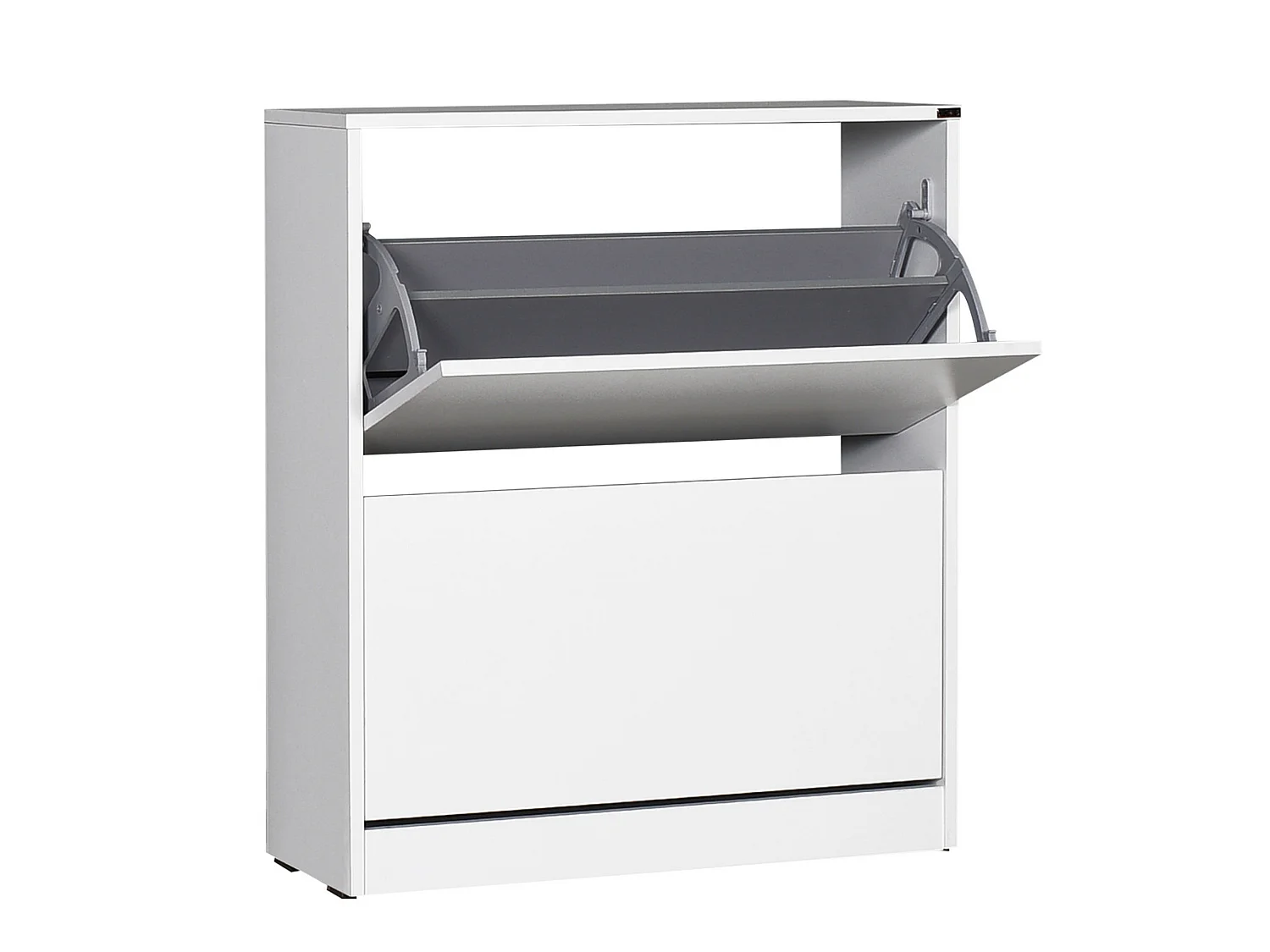 Etagère à chaussures,100% panneaux de particules mélaminés, blanc, couleur blanc