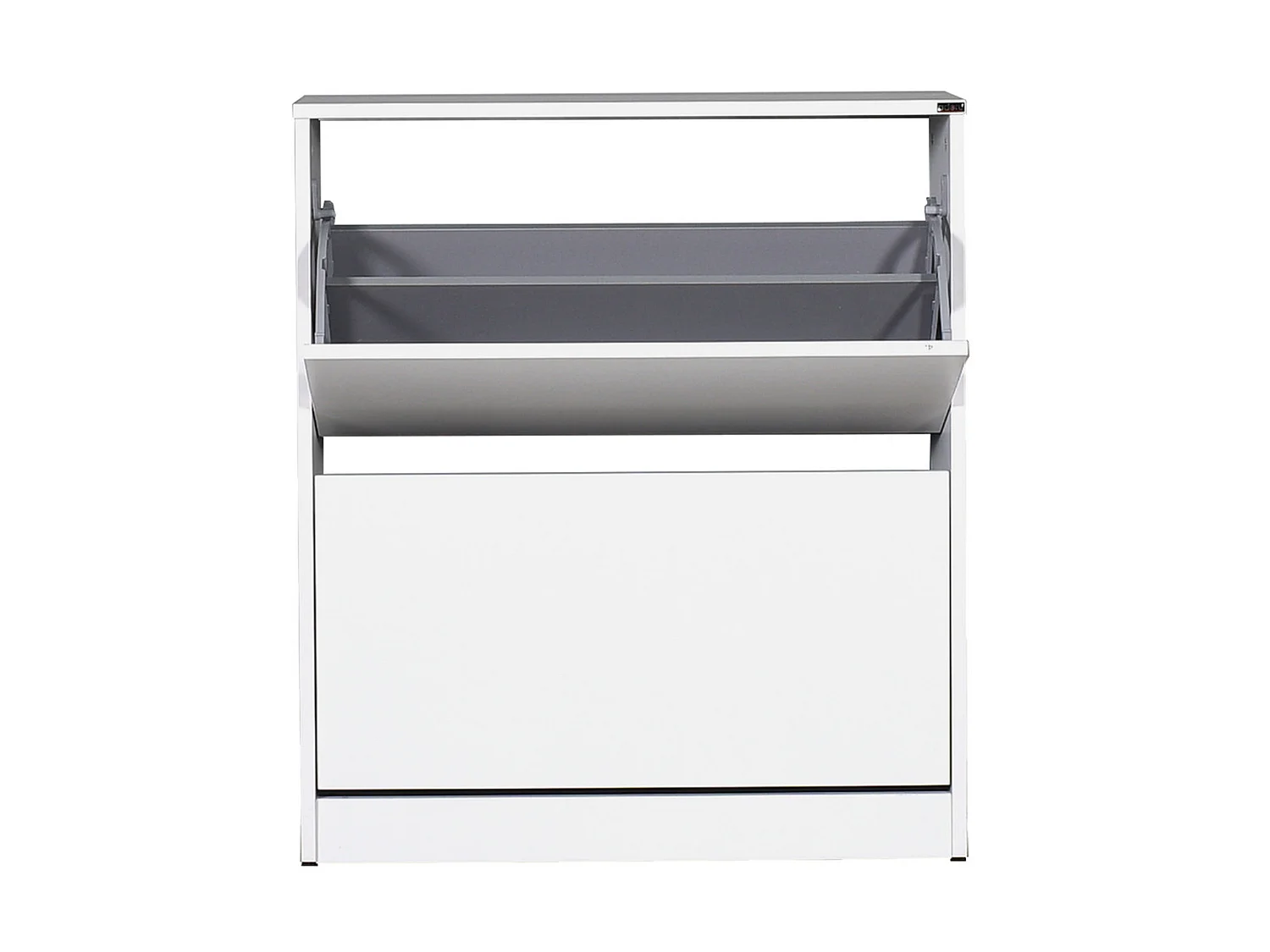 Etagère à chaussures,100% panneaux de particules mélaminés, blanc, couleur blanc