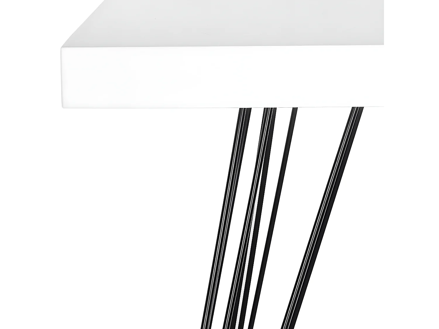 Table d'appoint Blanc et noir 80 X 80 X 74.93 cm - Dorthy