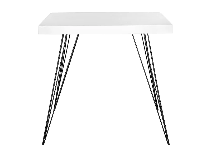 Table d'appoint Blanc et noir 80 X 80 X 74.93 cm - Dorthy