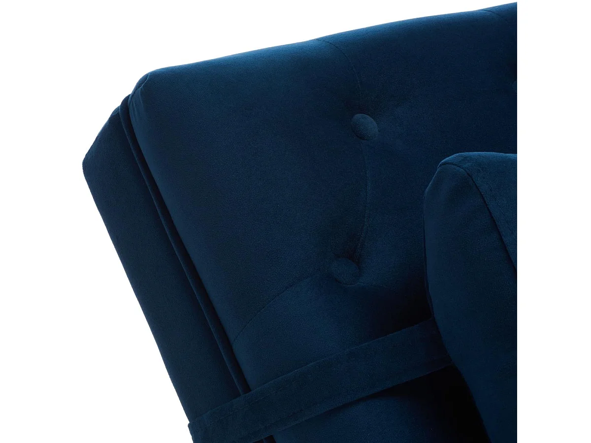 chaise Bleu marine 58 X 165 X 83.82 cm - Cleta