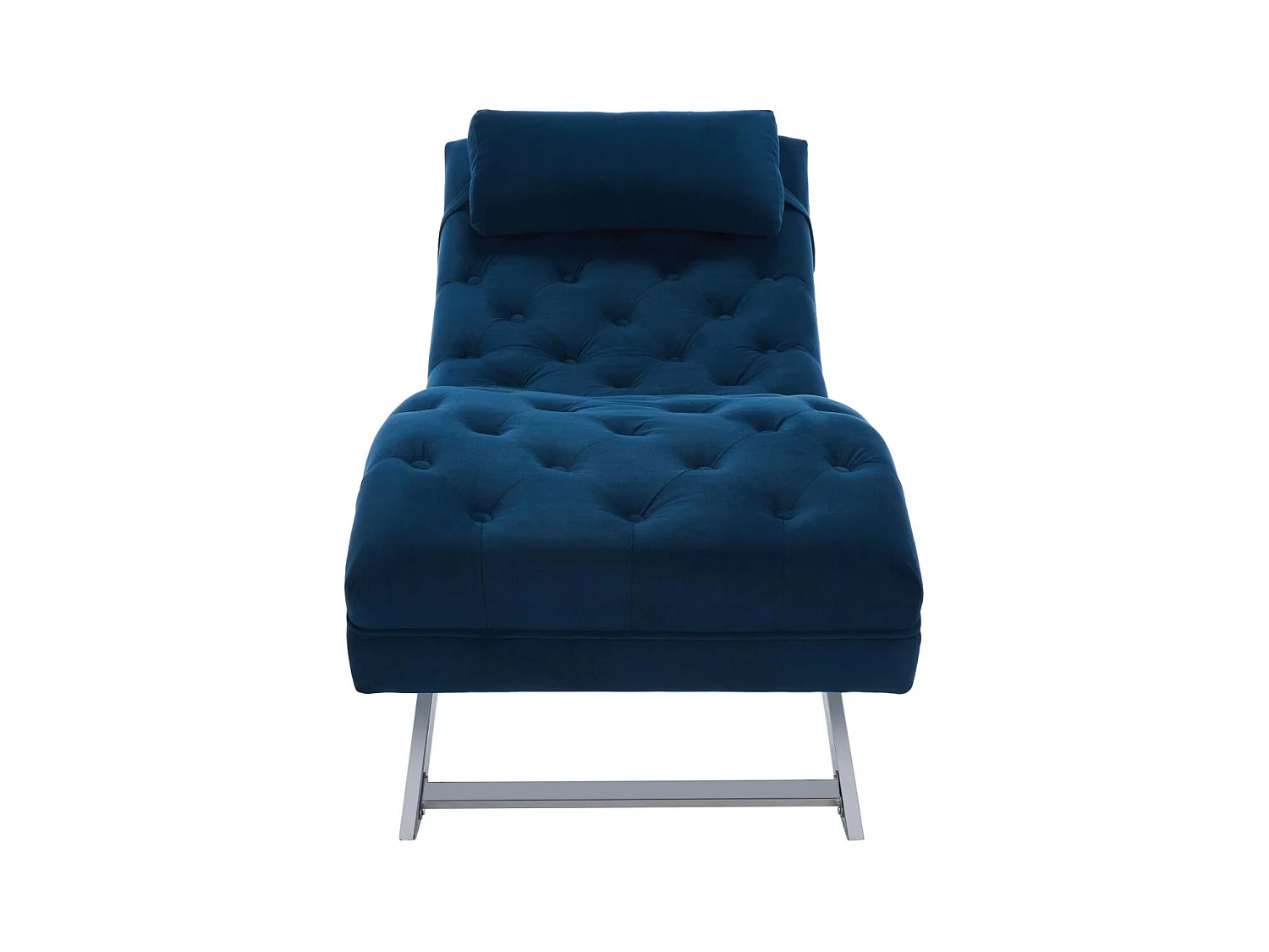chaise Bleu marine 58 X 165 X 83.82 cm - Cleta