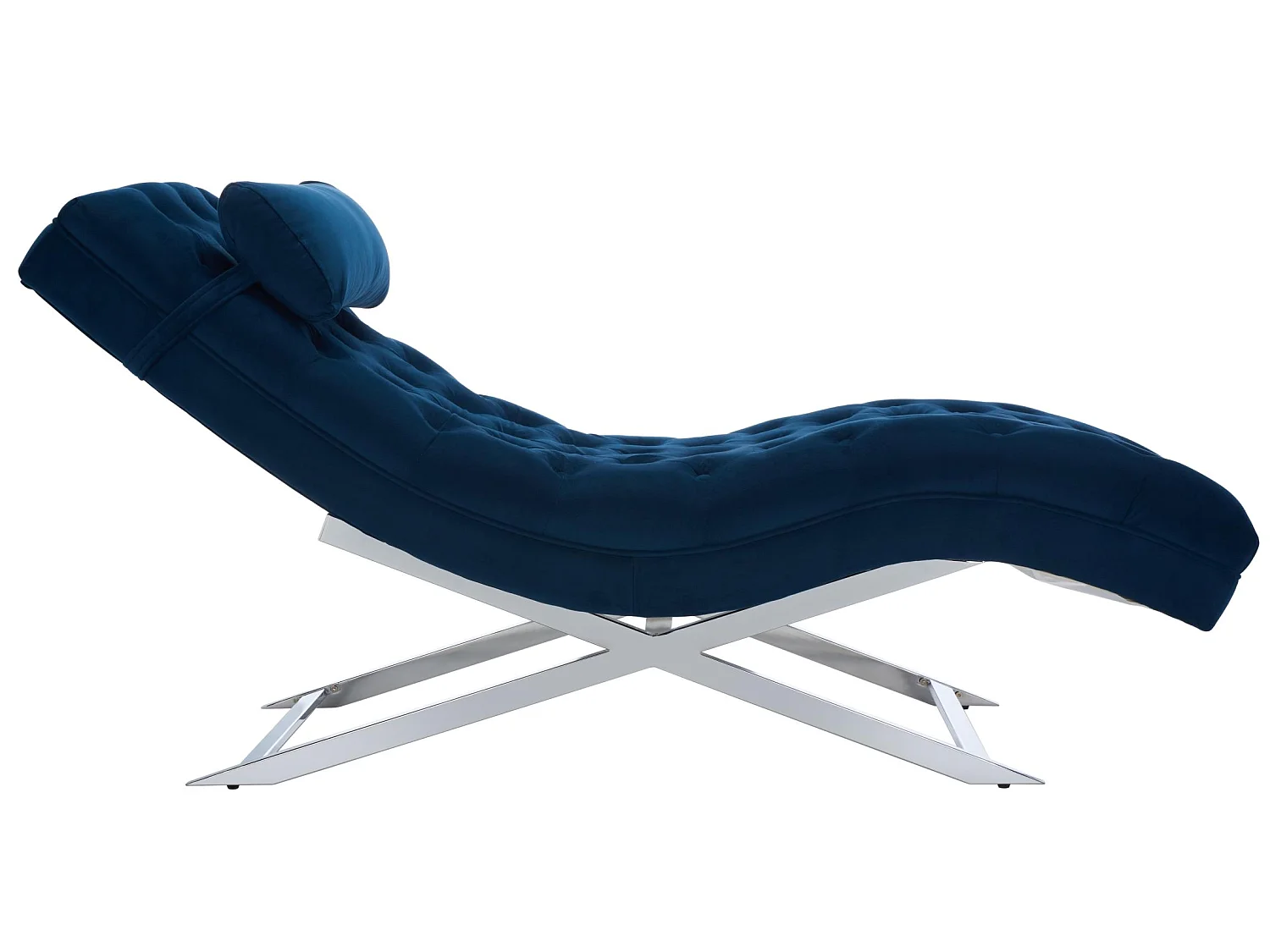 chaise Bleu marine 58 X 165 X 83.82 cm - Cleta