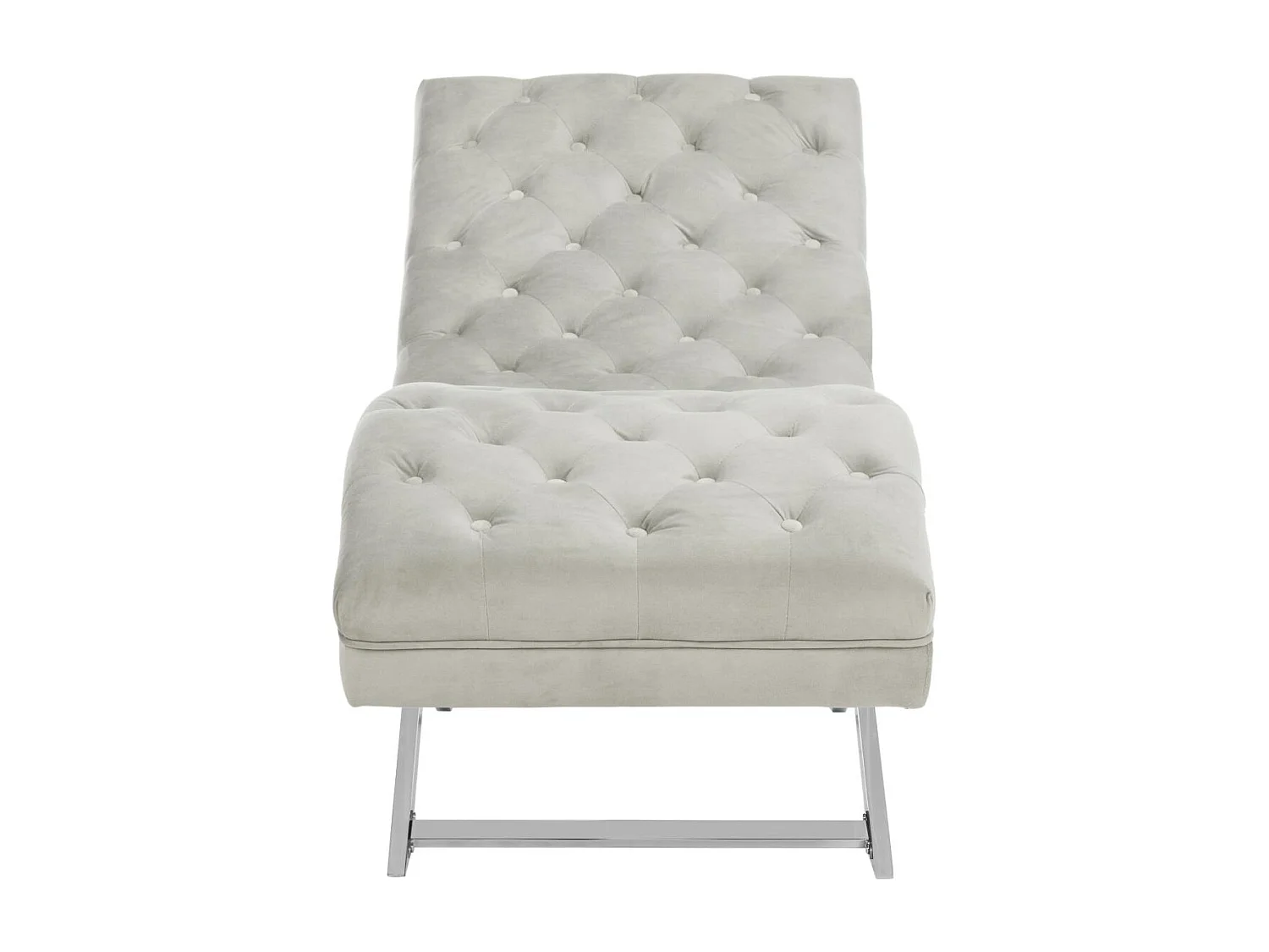 chaise Gris 58 X 165 X 83.82 cm - Cleta