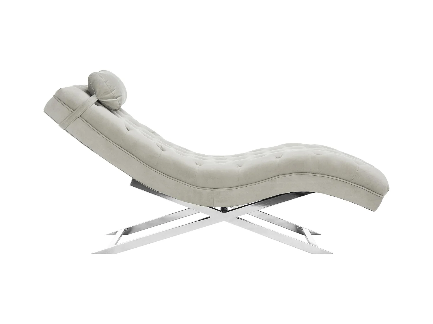 chaise Gris 58 X 165 X 83.82 cm - Cleta
