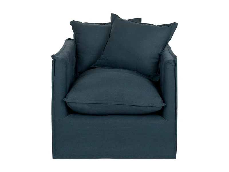 chaise Bleu et blanc 85 X 76 X 65.02 cm - Jerrie