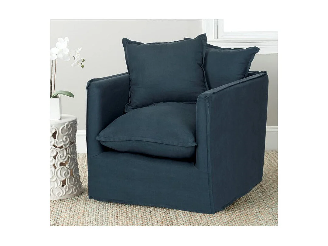 chaise Bleu et blanc 85 X 76 X 65.02 cm - Jerrie