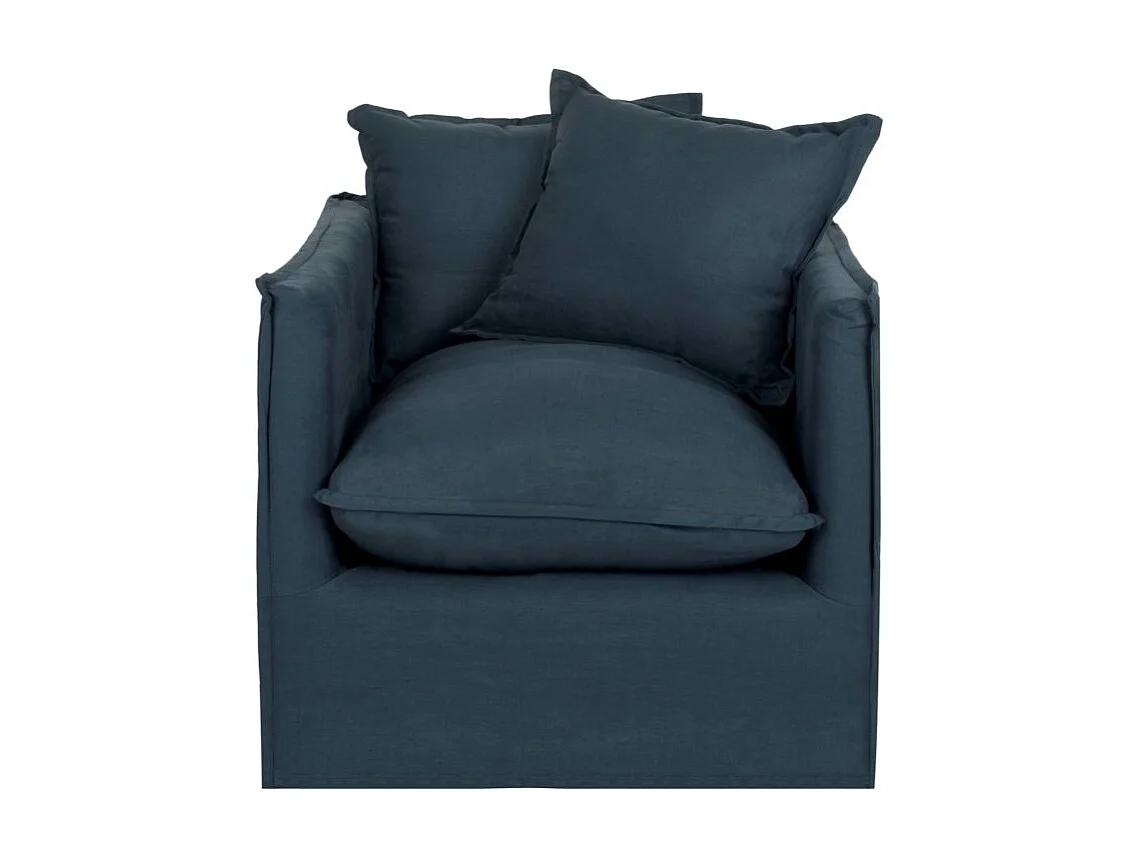 chaise Bleu et blanc 85 X 76 X 65.02 cm - Jerrie