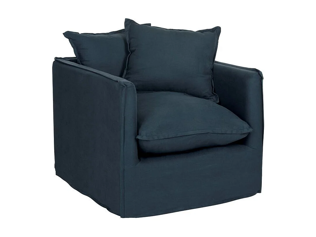 chaise Bleu et blanc 85 X 76 X 65.02 cm - Jerrie