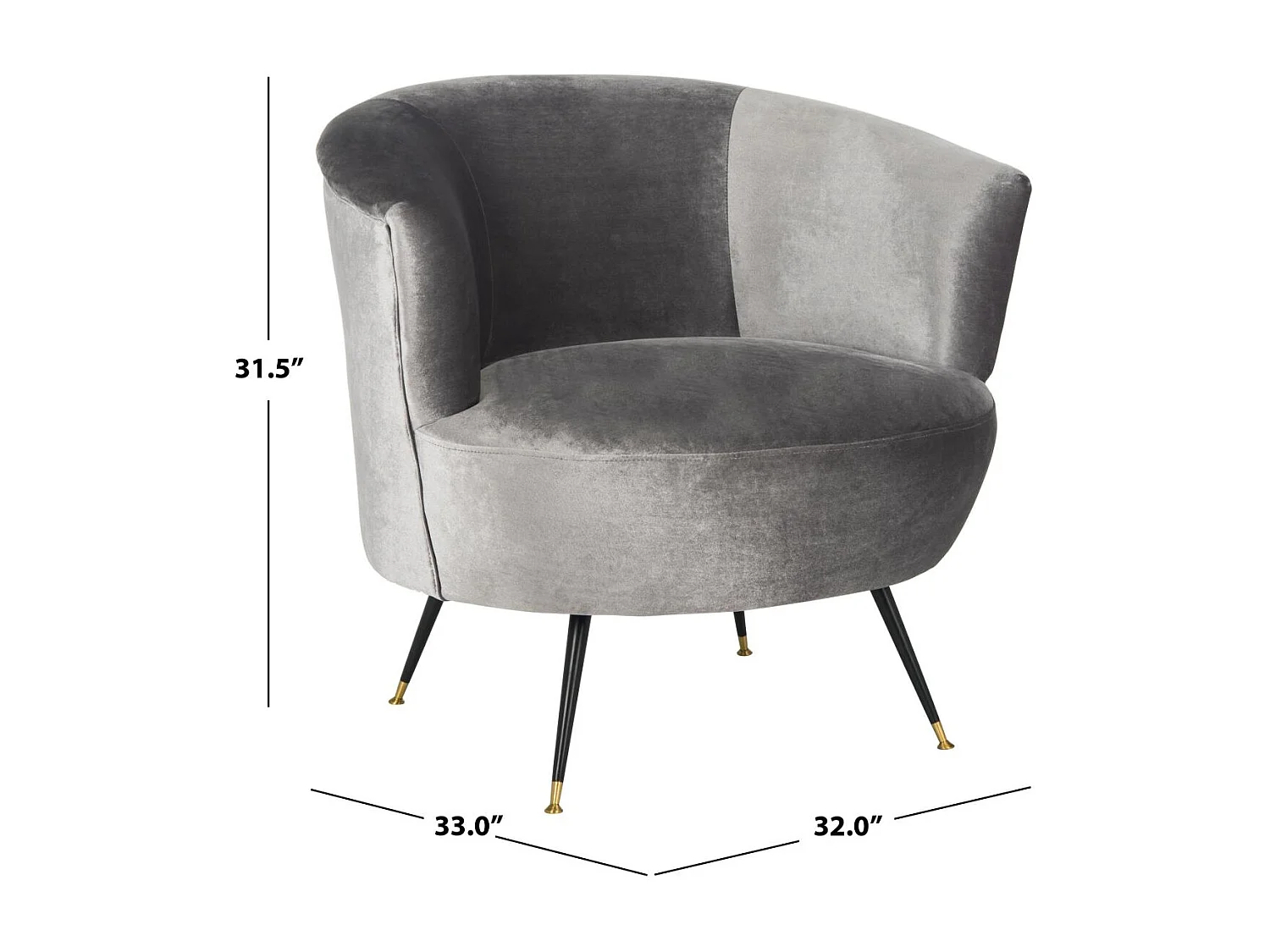 chaise Gris 84 X 81 X 80.01 cm - Ura