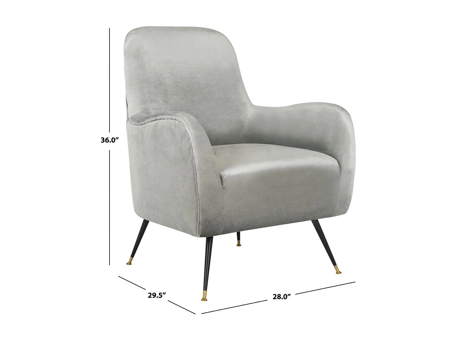 chaise Gris clair 75 X 71 X 91.44 cm - Hazle