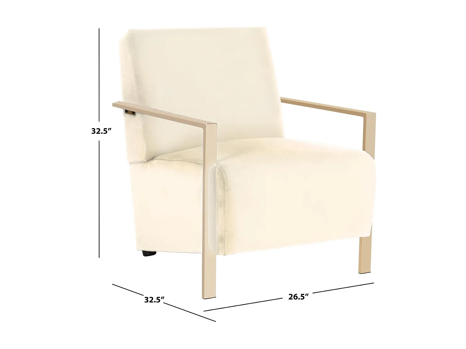 chaise Beige 82 X 67 X 82.55 cm - Filomena