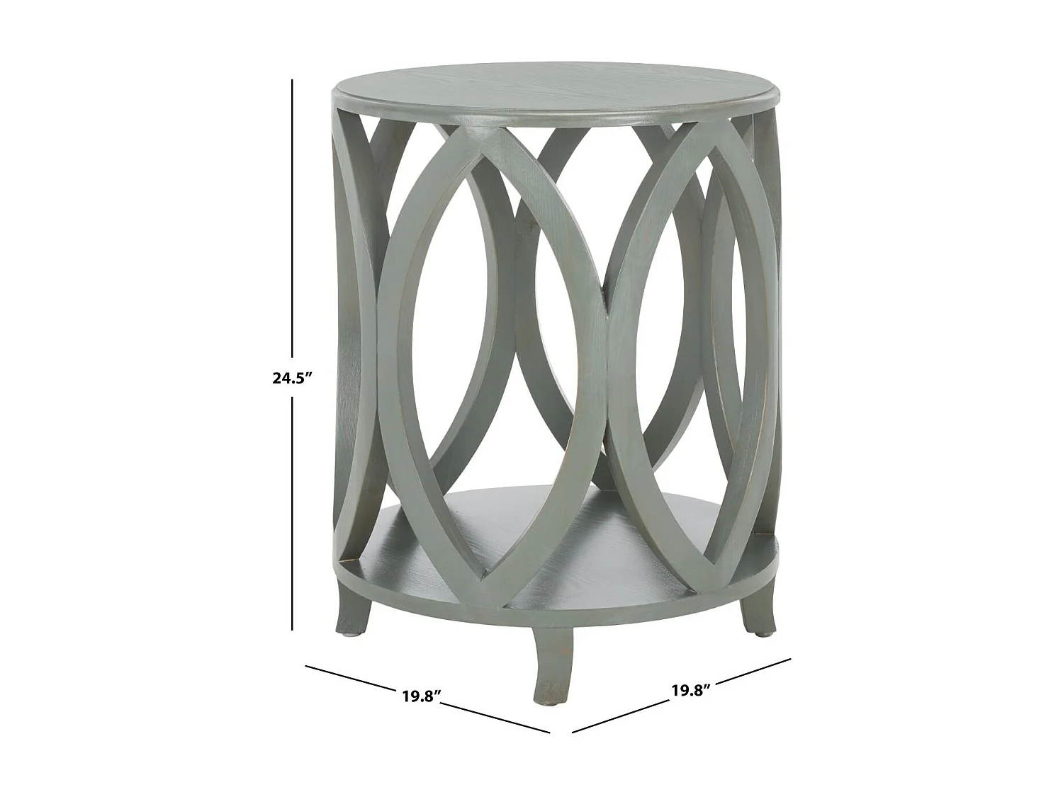 Table d'appoint Gris 50 X 50 X 62.23 cm - Edra