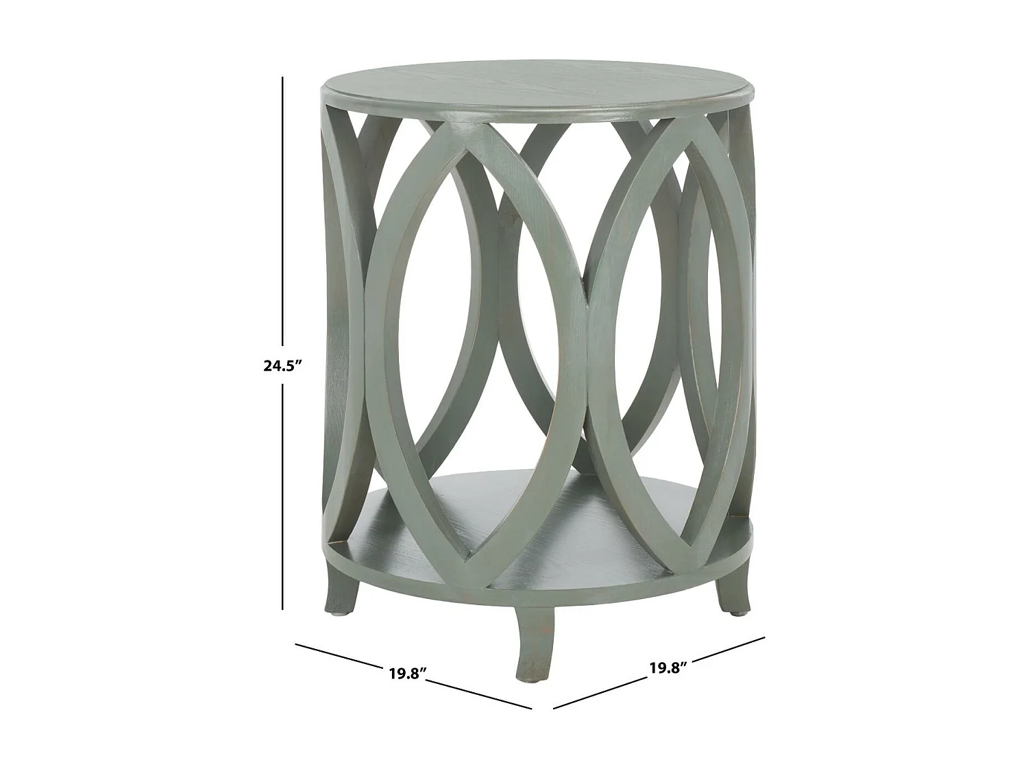 Table d'appoint Gris 50 X 50 X 62.23 cm - Edra