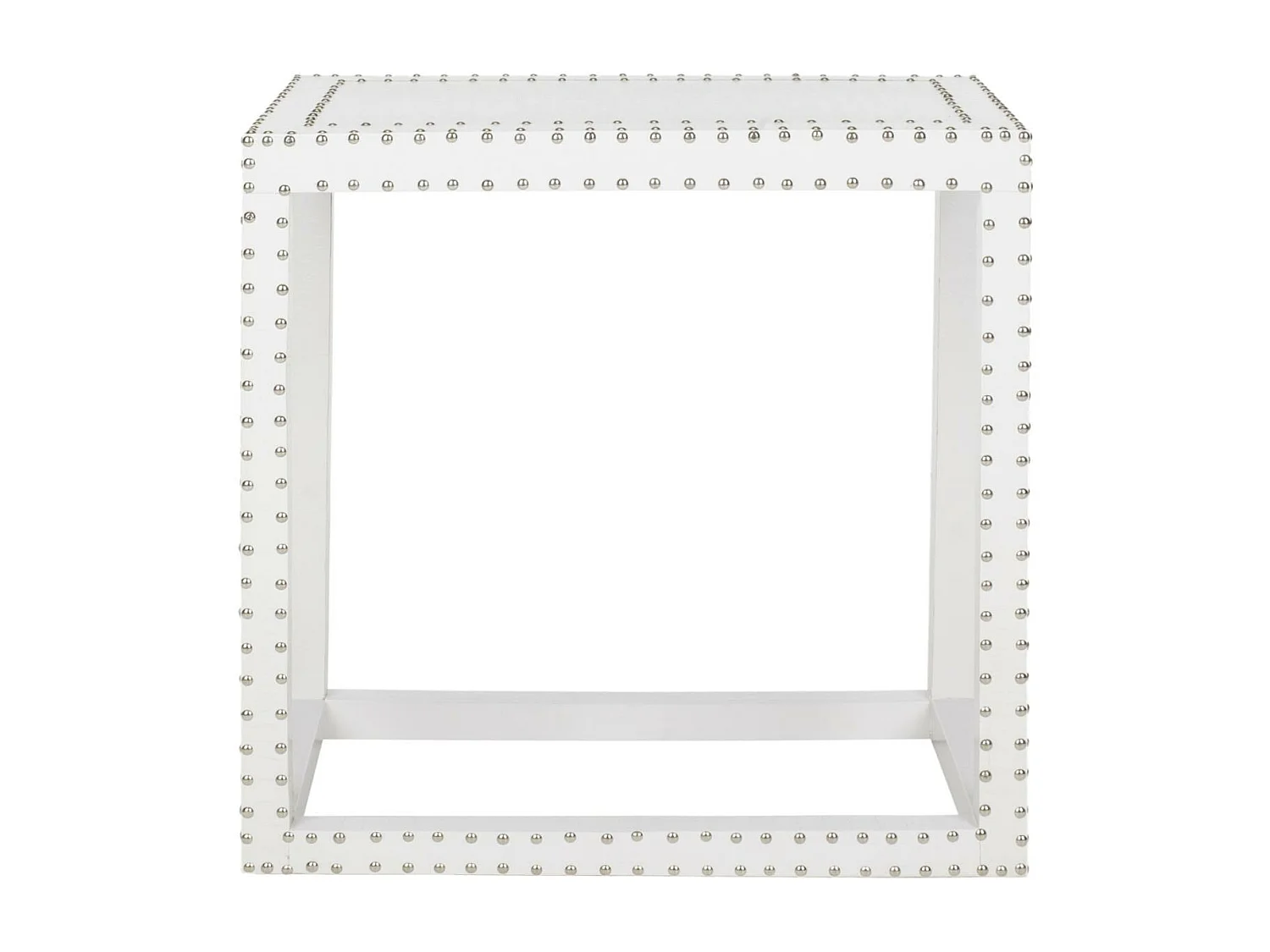 Table d'appoint Blanc 40 X 60 X 59.94 cm - Verena