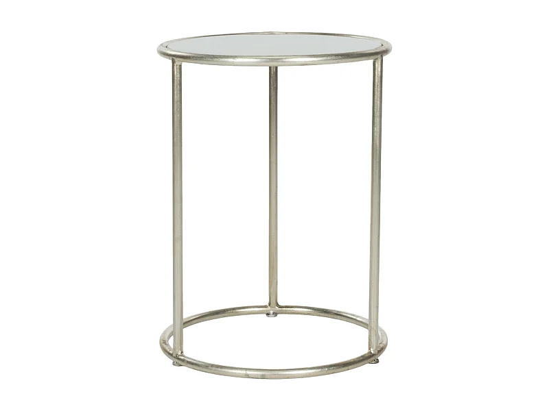 Table d'appoint Argent et gris 38 X 38 X 50.03 cm - Corene