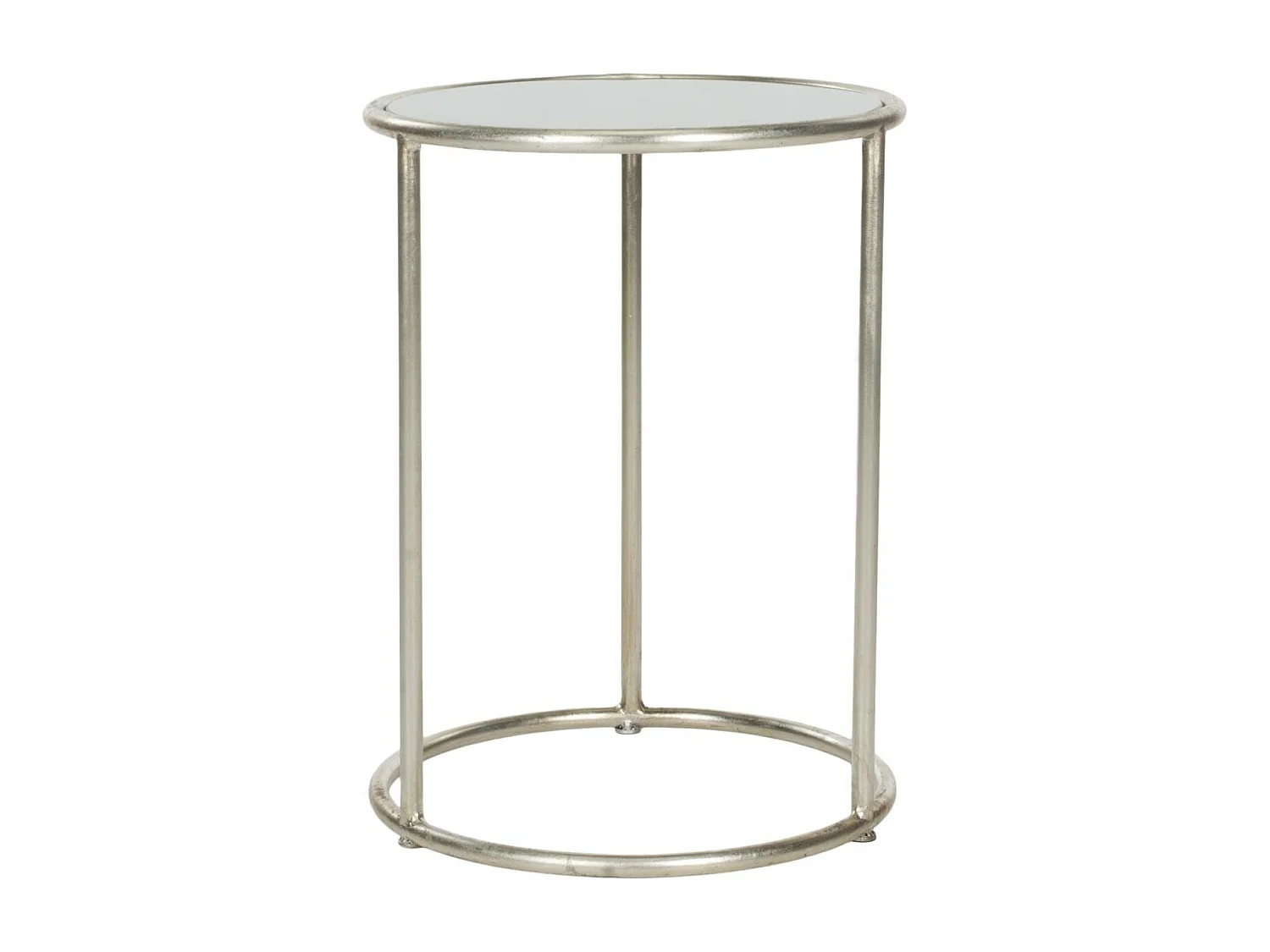 Table d'appoint Argent et gris 38 X 38 X 50.03 cm - Corene