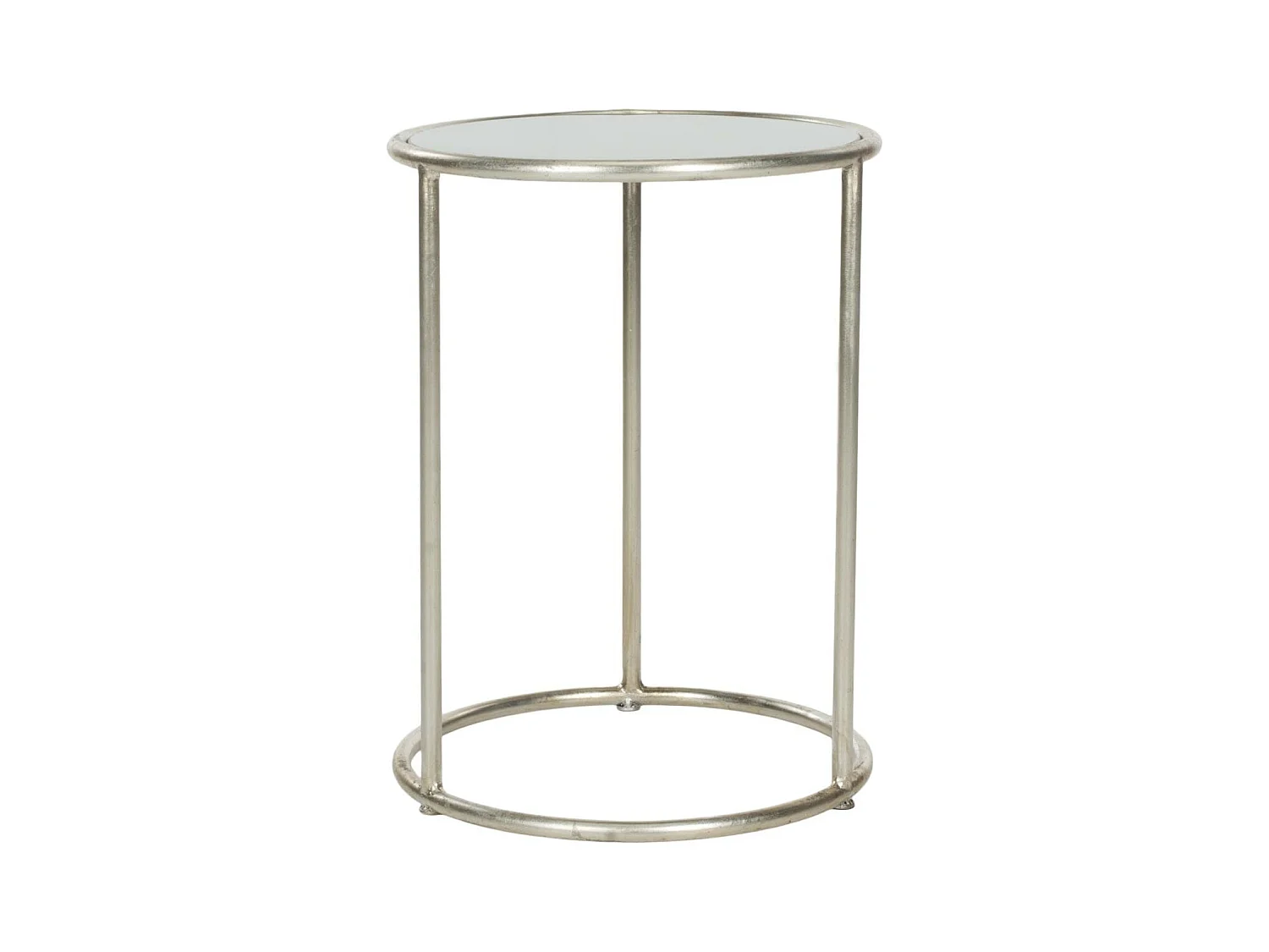 Table d'appoint Argent et gris 38 X 38 X 50.03 cm - Corene