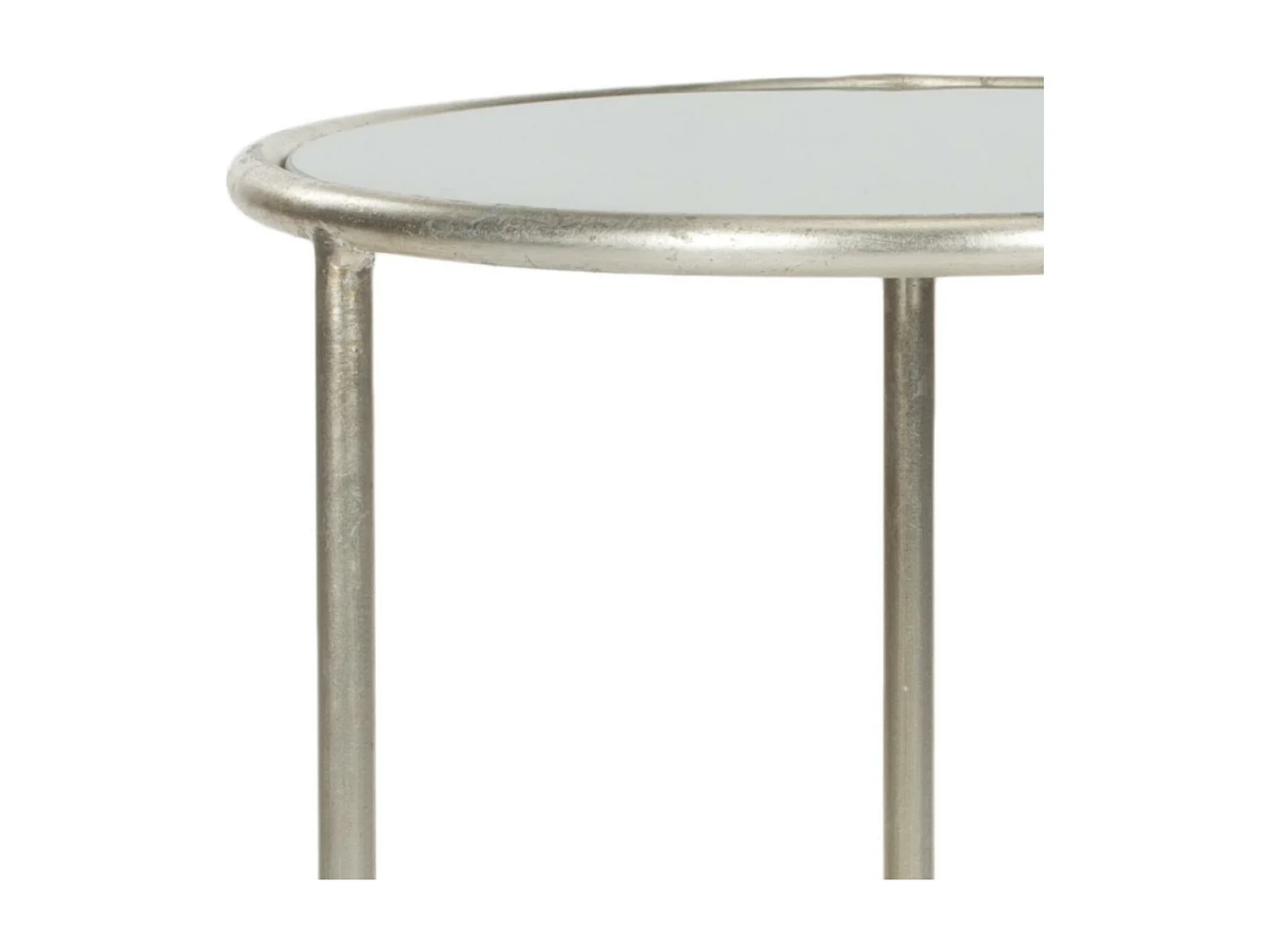 Table d'appoint Argent et gris 38 X 38 X 50.03 cm - Corene