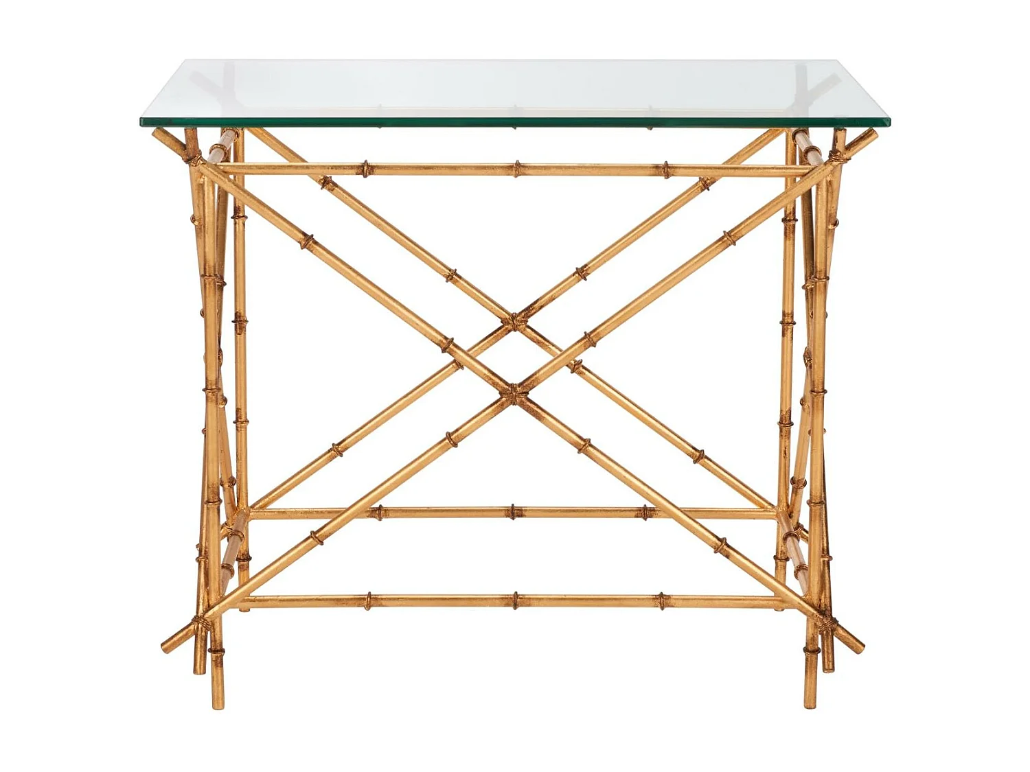 Table d'appoint Or et transparent 39 X 69 X 58.92 cm - Argie
